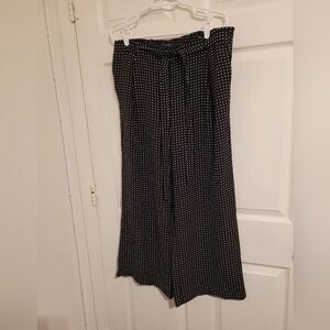 Ann Taylor spotted tie pants